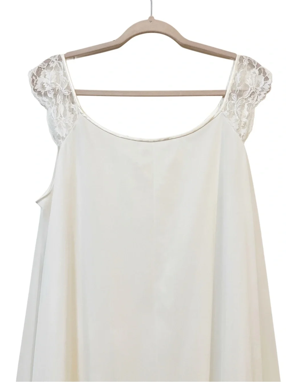 Vtg 50s 60s Vanity Fair White Sheer Babydoll Dress / Nightgown / Negligee -Large